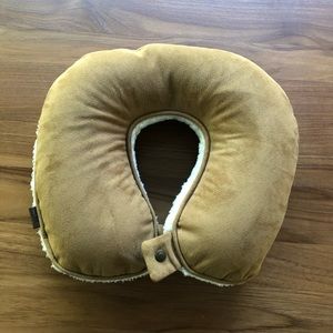 UGG Suede and Shearling Neck Pillow